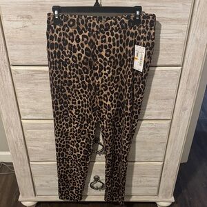 Michael Kors Leopard Print Ankle Pants
